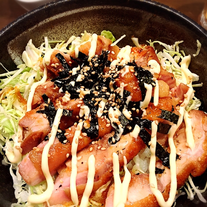 男子ウケ間違いなし！☆めっちゃ旨い山賊焼き丼ぶり☆